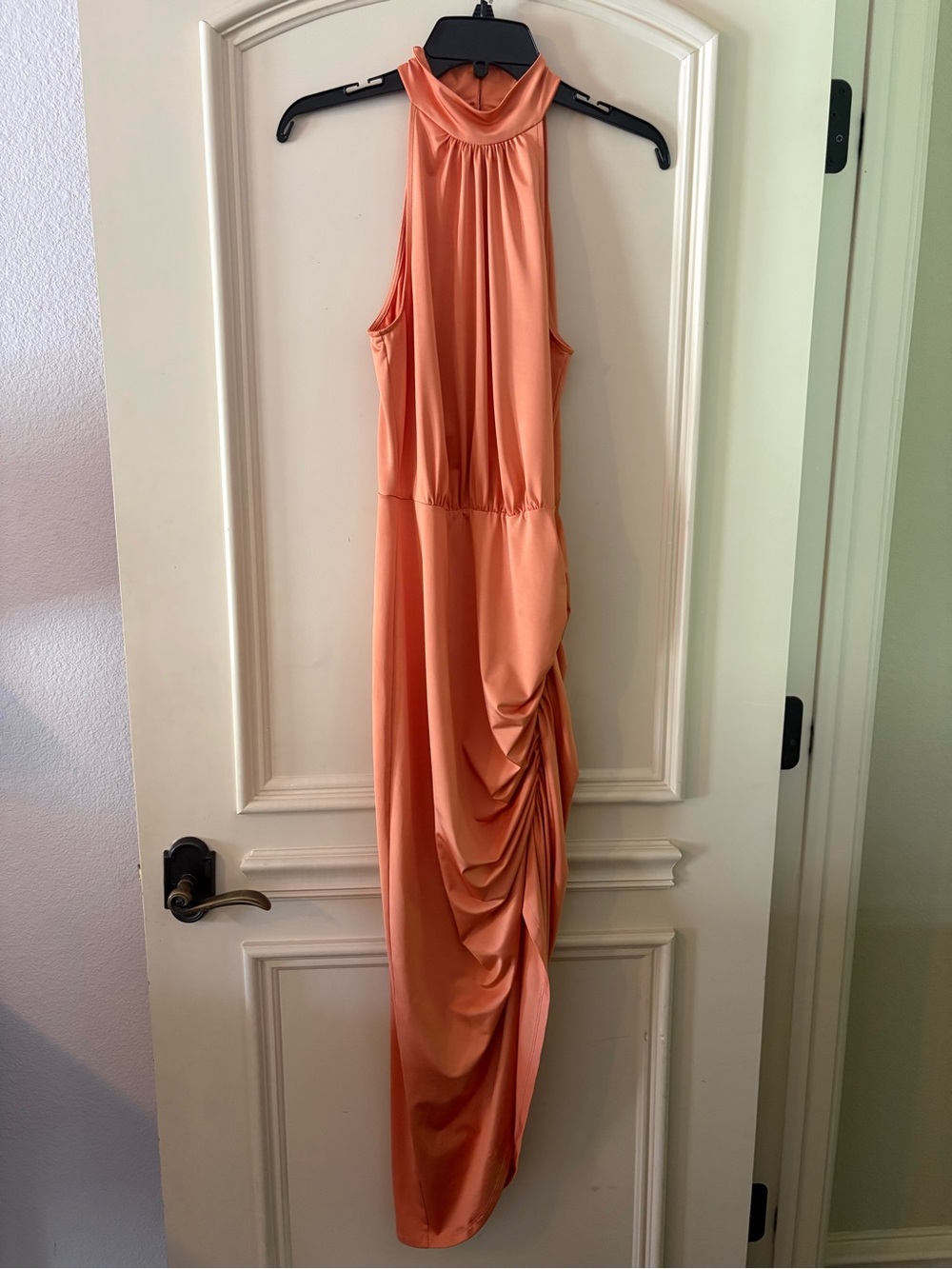 Veronica Beard Halter Draped Midi Dress